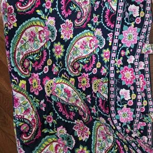 Vera Bradley Paisley Floral Tote - Pink, Green, Blue